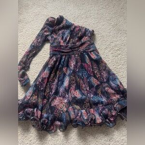 Ciebon Medium one shoulder metallic dress